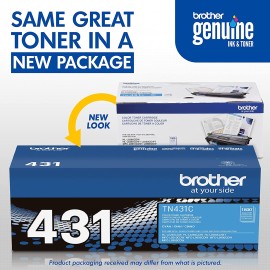 Brother Printer TN431C Standard Yield Toner-Retail Packaging , Cyan