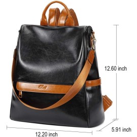 CLUCI Backpack Purse for Women Leather Convertible Backpack Purses Travel Ladies Designer Daypack Shoulder Bags