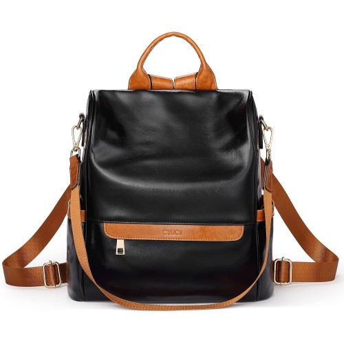 Martucci Pu Leather 3 in 1 Convertible Backpack Handbag/Shoulder Bag for  Women and Girls 25 L Backpack Black - Price in India | Flipkart.com
