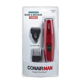 Conair GMT8RCS Beard and Mustache Trimmer - Red