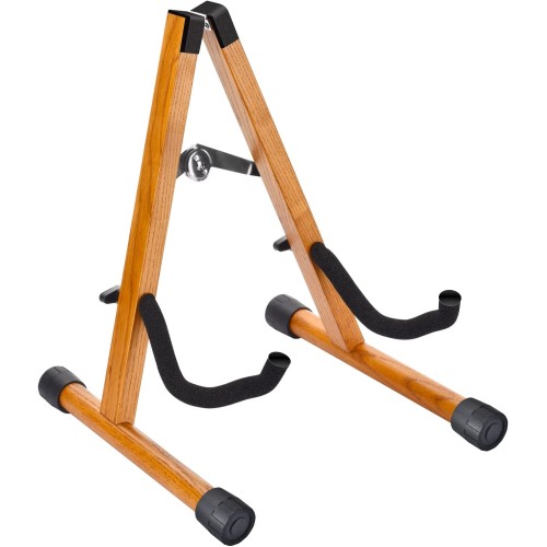 DOMMI Guitar Stand, Wooden Guitar Stand for Acoustic Guitars, Electric and Bass, Folding A-Frame Acoustic Guitar Stand