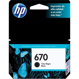 HP 670 Black Ink Cartridge (CZ113A) For HP Deskjet Ink Advantage 3525, 4615, 4625, 5525 Printer