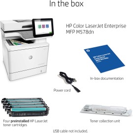 HP Color LaserJet Enterprise MFP M578dn - Multifunction printer - color - laser - Legal (216 x 356 mm) (original) - A4/Legal (media) - up to 40 ppm (copying) - up to 40 ppm (printing) - 650 sheets - USB 2.0, Gigabit LAN, USB 2.0 host