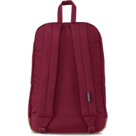 JanSport Cortlandt Laptop Backpack, Viking Red, 15” Laptop Sleeve-Synthetic Leather Shoulder