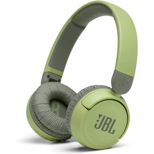 JBL Jr310BT Kids Wireless On-Ear Headphones - Bluetooth Headphones with Microphone, Safe Sound Under 85dB Volume, 30H Battery, Foldable, Comfort, Easy, Soft, Cool Colors (Green)