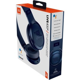 JBL LIVE 400BT - Headphones with mic - on-ear - Bluetooth - wireless - blue