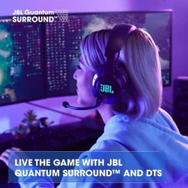 JBL Quantum 610 Wireless 2.4GHz Headset: 40h Battery, 50mm Drivers, PC Gaming and Console Compatible