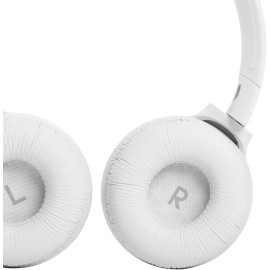JBL Tune 510BT: Wireless On-Ear Headphones with Purebass Sound - White
