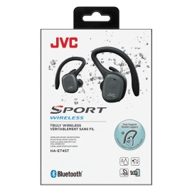 Jvc True Wireless Fitness Earphones With Microphone And Dual-Use Design (Black)