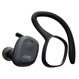 Jvc True Wireless Fitness Earphones With Microphone And Dual-Use Design (Black)