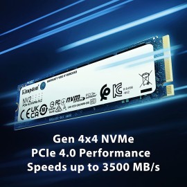 Kingston NV2 - SSD - 500 GB - internal - M.2 2280 - PCIe 4.0 x4 (NVMe)