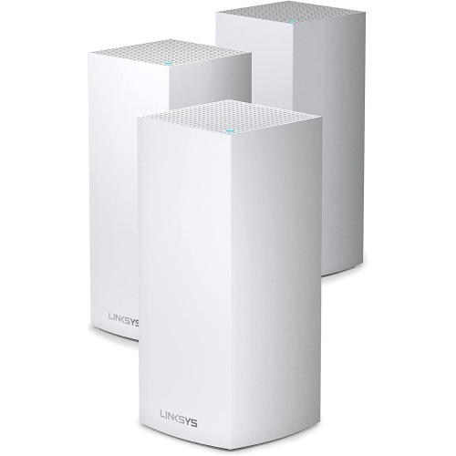 Linksys MX12600 Mesh WiFi Router - AX4200 WiFi 6 Router - Velop Tri-Band WiFi Mesh Router - WiFi 6 Mesh Computer Routers For Wireless Internet - Internet Router - Connect 120+ Devices, 8,100 Sq Ft 3Pk