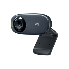 Logitech C310 HD Webcam, 720p/30fps, Widescreen HD Video Calling, HD Light Correction, Noise-Reducing Mic, For Skype, FaceTime, Hangouts, WebEx, PC/Mac/Laptop/Macbook/Tablet - Black