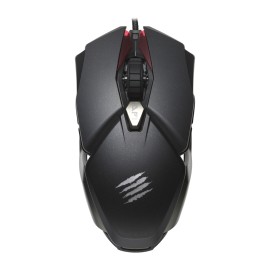 Mad Catz B.A.T. 6+ Wired Gaming Mouse - 16000DPI - 10 Programmable Buttons - Patented Dakota Switch - Adjustable Grip - with 2 Interchangeable Palm Rests & 3 Interchangeable Side Skirts - Black