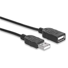 MANHATTAN 393843 Hi-Speed A Male-to-A Female USB Extension Cable (6 ft)