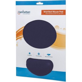 Manhattan Gel Mouse Pad - with Soft Wrist Support, Non- Slip Base, Ergonomic Design - for Laptop, Computer, PC Mouse - Blue, 434386