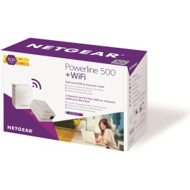 NETGEAR Powerline 500 + N300 WiFi and 1 Port Starter Kit