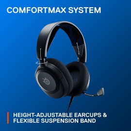 New SteelSeries Arctis Nova 1P Multi-System Gaming Headset — Hi-Fi Drivers — 360° Spatial Audio — Comfort Design — Durable — Lightweight — Noise-Cancelling Mic — PS5/PS4, PC, Xbox, Switch - Black