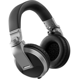 Pioneer DJ HDJ-X5-S - Closed-back Circumaural DJ Headphones with 40mm Drivers Silver