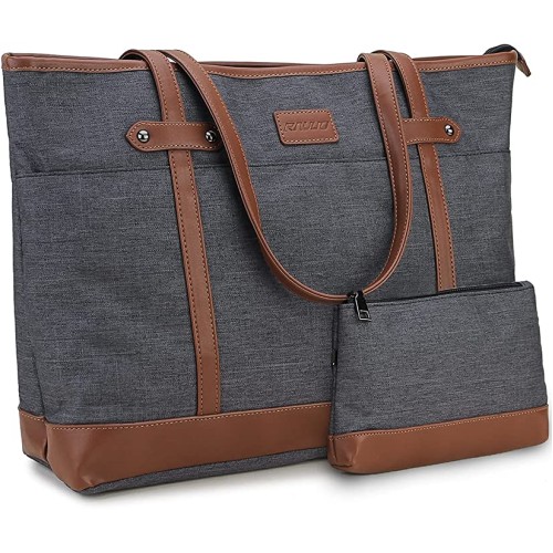 RAVUO Laptop Bag for Women, 15.6 inch Lightweight Shoulder Bag Water Resistant Shockproof Laptop Sleeve Case