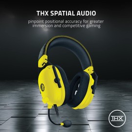 Razer BlackShark V2 Gaming Headset: THX 7.1 Spatial Surround Sound - 50mm Drivers - Detachable Mic - PC, PS4, PS5, Switch, Xbox One, Xbox Series X|S, Mobile - 3.5 mm Audio Jack & USB DAC - ESL Edition
