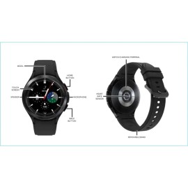 Samsung Galaxy® Watch4 Classic Smart Watch And Fitness Tracker, 46 Mm, 4G Lte, Black, Sm-R895Uzkaxaa