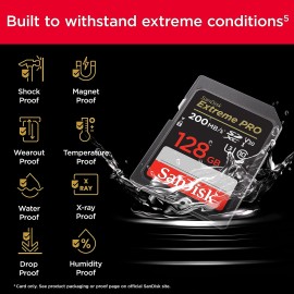 SanDisk Extreme Pro 128 GB Flash memory card Video Class V3