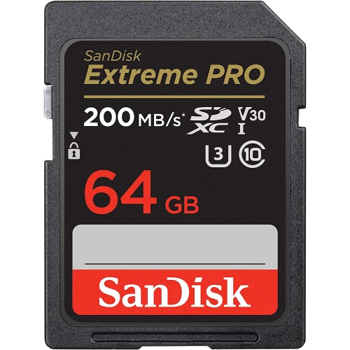 SanDisk Extreme Pro Flash memory card 64 GB Video Class V30 / UHS-I U3 / Class10 - SDXC UHS-I