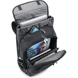 Solo Metropolitan 16 Inch Laptop Backpack with Removable Sleeve, Black/Grey