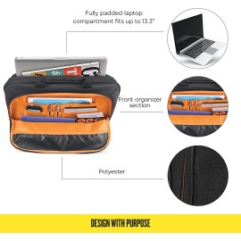 Solo New York Ace Slim Brief 15.6 Inch Laptop Briefcase, Black