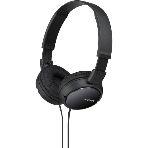 Sony MDR-ZX110 ZX Series Wired On-Ear Headphones Black