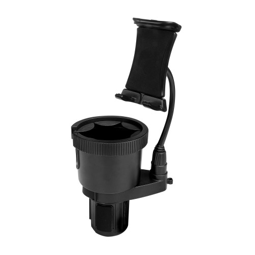 Toughtested Tough And Thirsty Big Mouth Cupholder Mount With Universal Phone, Gps, And Tablet Grip 