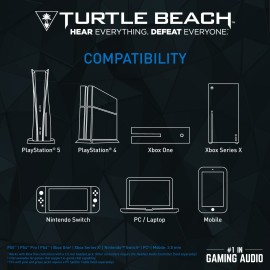 Turtle Beach Recon 70 Multiplatform Gaming Headset for Xbox Series X, Xbox Series S, Xbox One, PS5, PS4, PlayStation, Nintendo Switch, Mobile, & PC with 3.5mm-Flip-to-Mute Mic, 40mm Speakers