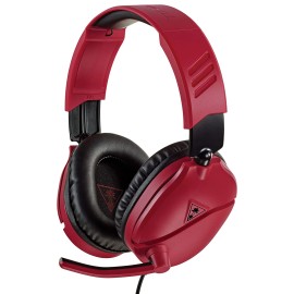Turtle Beach Recon 70 PlayStation Gaming Headset for PS5, PS4, Xbox Series X, Xbox Series S, Xbox One, Nintendo Switch, Mobile, & PC with 3.5mm - Flip-to-Mute Mic, 40mm Speakers, 3D Audio – Red