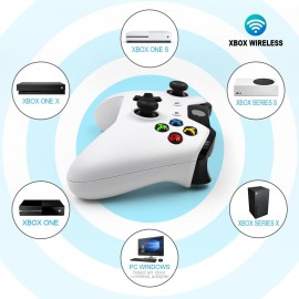 Xbox Controller Wireless, Xbox One Controller Wireless With 1400mAh Rechargeable Battery/Micro USB Cable/3.5mm Stereo Headset Jack, Xbox 1 Controller Wireless Compatible with Xbox One, Xbox One X/S, Xbox Series X/S, PC