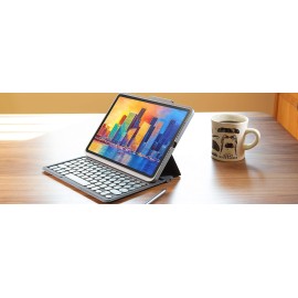 ZAGG Pro Keys Detachable Case and Wireless Keyboard for Apple iPad Air 10.9, Multi-Device Bluetooth Pairing, Backlit Laptop-Style Keys, Apple Pencil Holder, 6.6ft Drop Protection, NOT 10th Gen Compat