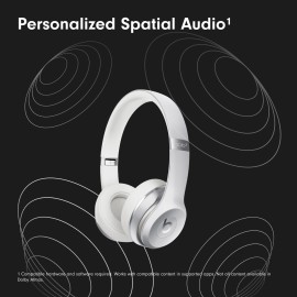 Beats Solo3 Wireless On-Ear Headphones - Apple W1 Headphone Chip, Class 1 Bluetooth, 40 Hours of Listening Time, Built-in Microphone - Silver