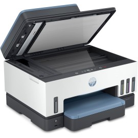 HP Smart -Tank 7602 Wireless Cartridge-free all in one printer, up to 2 years of ink included, mobile print, scan, copy, fax, auto doc feeder, featuring an app-like magic touch panel