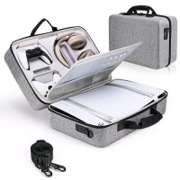 Keten PS-5 Case with Hard Shell, Play-Station 5 Travel Case, Protective Travel Bag Holds Console, Controllers, Base and Accessories, Shockproof, Waterproof and Scratchproof