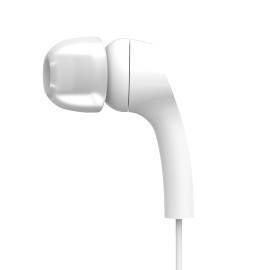 Koss Keb9I Earbuds With Microphone And In-Line Remote (White)