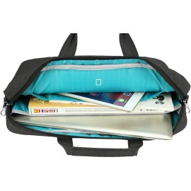 KROSER Laptop Bag 15.6 Inch Briefcase Shoulder Bag Water Repellent Laptop Bag - Charcoal Black
