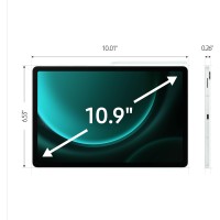 SAMSUNG Galaxy Tab S9 FE+ 12.4” 256GB Android Tablet, IP68 Water- and Dust-Resistant, Long Battery Life, Powerful Processor, S Pen, 8MP Camera, Lightweight Design, US Version, 2023, Mint