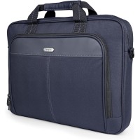 Targus 15-16 Inch Classic Slim Laptop Bag, Blue - Ergonomic Briefcase and Messenger Bag