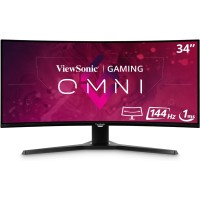 ViewSonic OMNI VX3418-2KPC 34 Inch Ultrawide Curved 1440p 1ms 144Hz Gaming Monitor