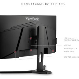 ViewSonic OMNI VX3418-2KPC 34 Inch Ultrawide Curved 1440p 1ms 144Hz Gaming Monitor