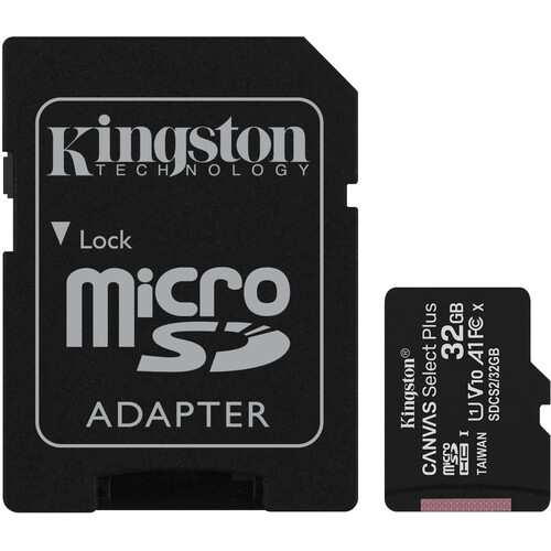 Kingston SDCS32GBSP Canvas MicroSDHC Class10 Memory Card 32GB