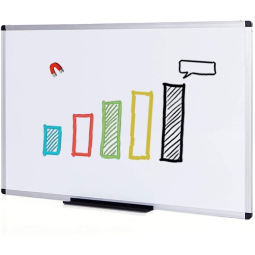 VIZ-PRO Magnetic Dry Erase Board, 24 X 18 Inches