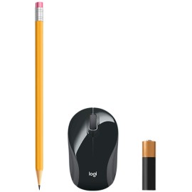 Wireless Mini Mouse M187, Pocket Sized Portable Mouse for Laptops