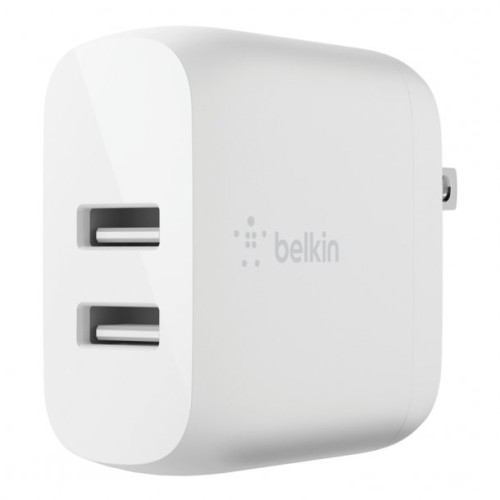 Belkin BOOST UP CHARGE™ 24-Watt Dual USB-A Wall Charger with Lightning® to USB-A Cable