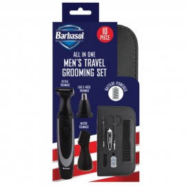 Barbasol 10-Piece All-in-One Travel Grooming Set